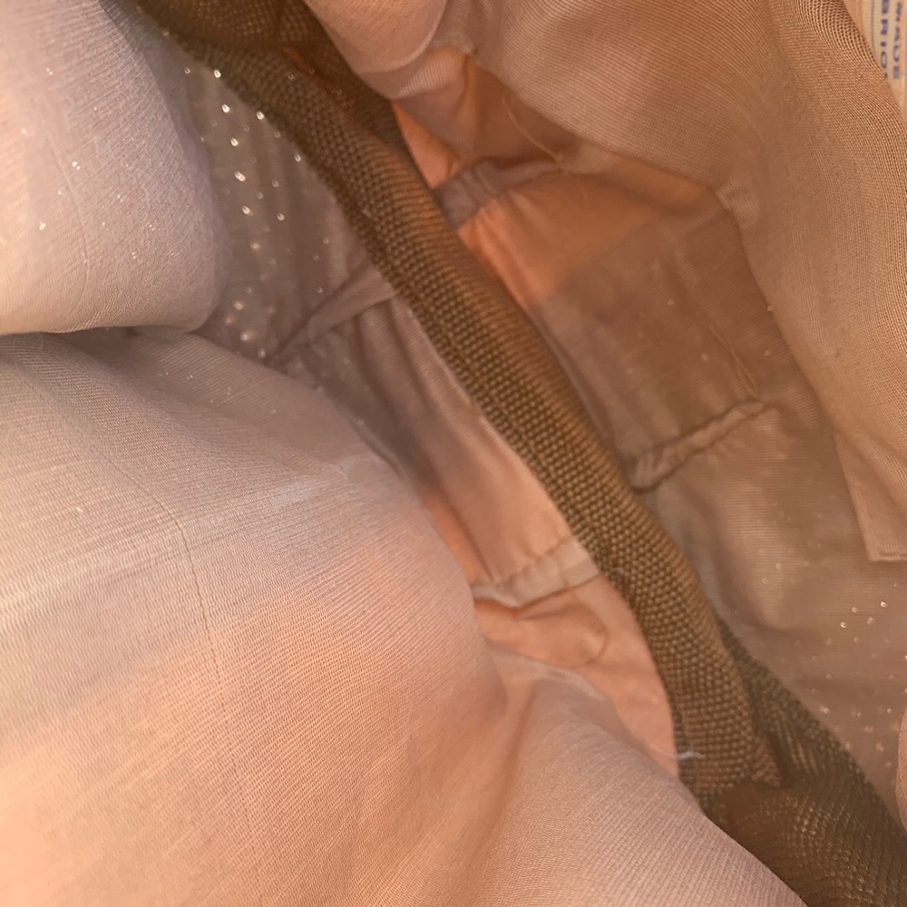 Canvas/Straw/Braided Rope Made in Italy Bucket Bag - Picture 10 of 14